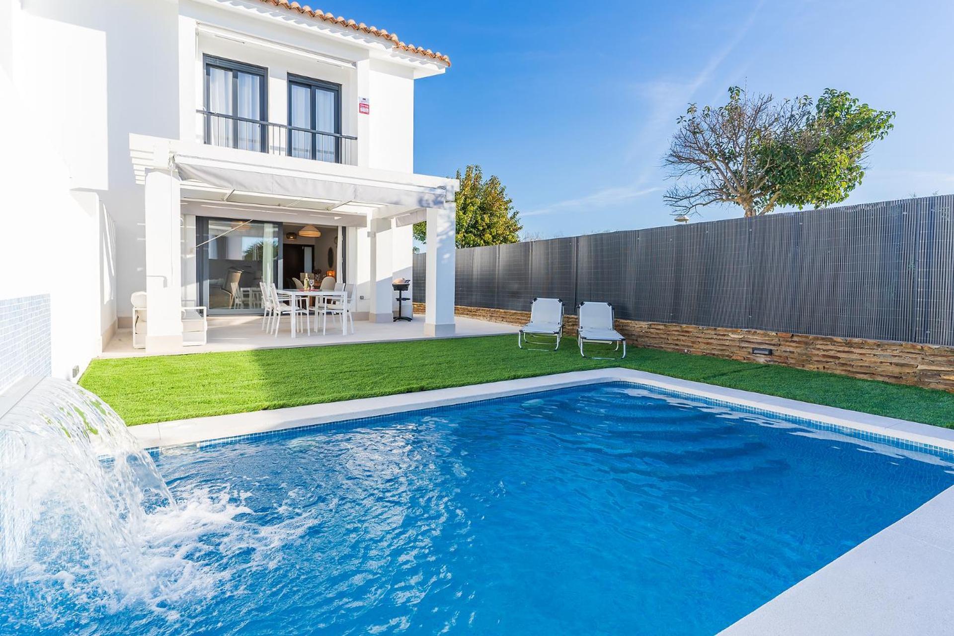 Pareado Con Piscina En El Rompido Vila Exterior foto