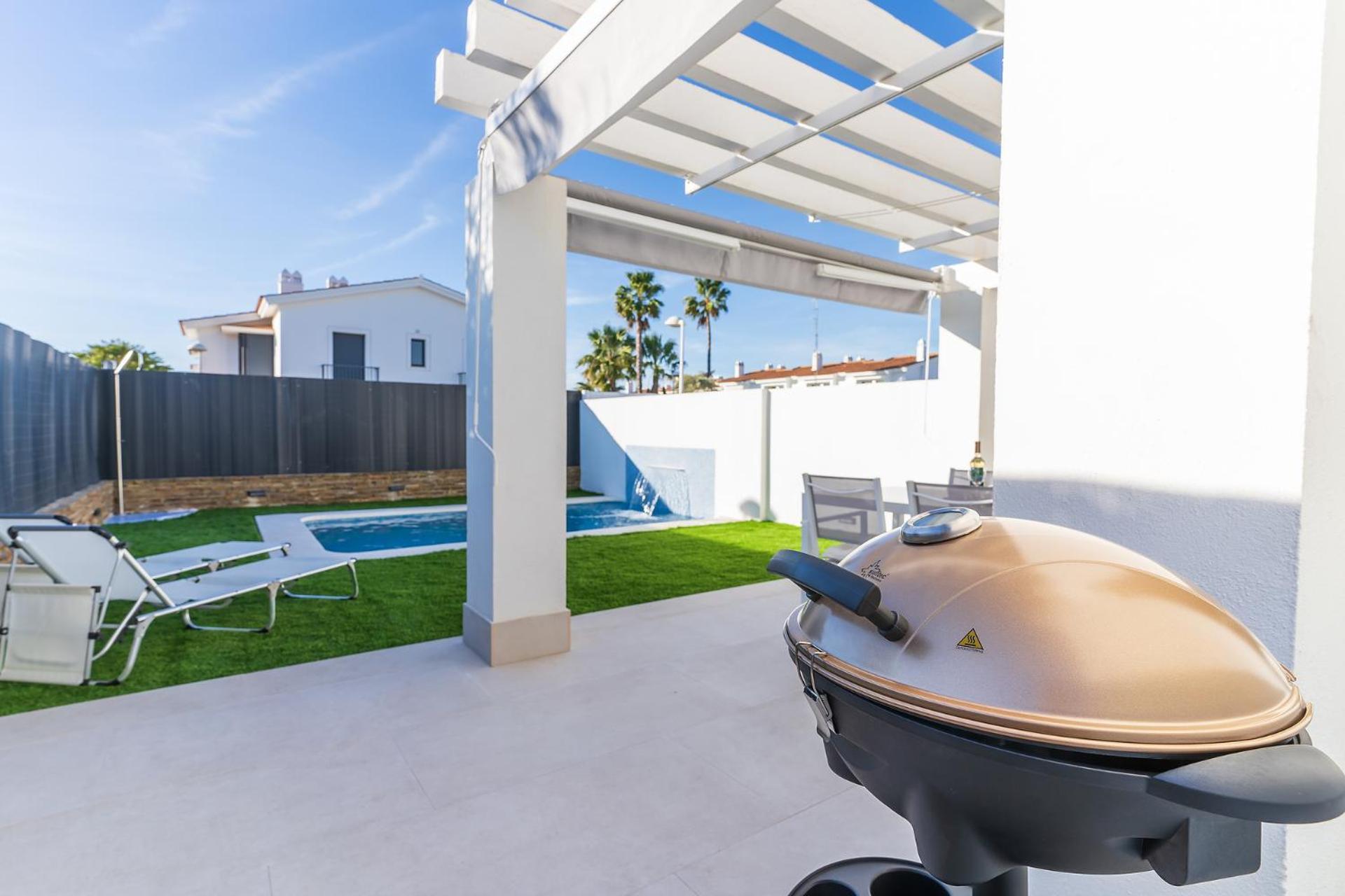 Pareado Con Piscina En El Rompido Vila Exterior foto